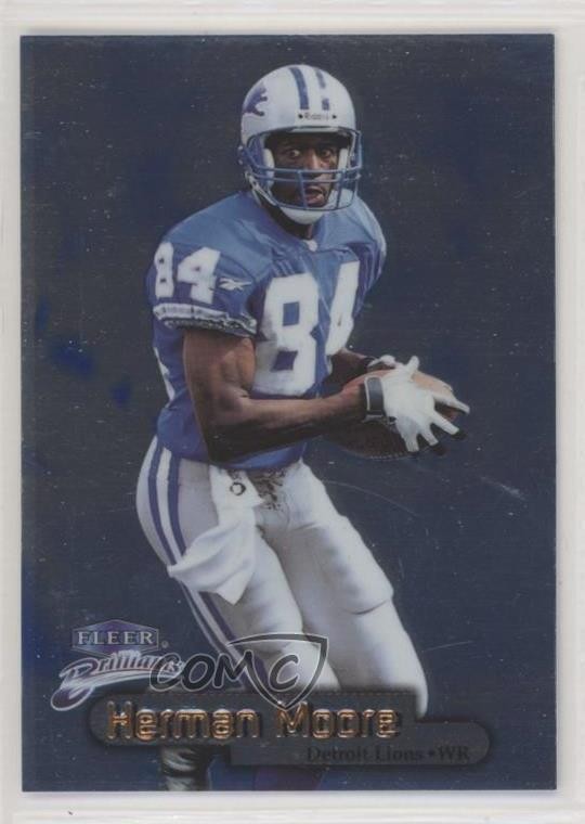 1998 Fleer Brilliants Blue Herman Moore #9B 2xd