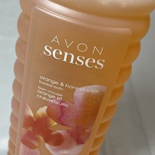 New Avon Senses Bubble Bath Orange/Honeysuckle 24oz. Citrus Gentle Refresh NEW
