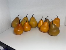 Artificial Food Fruit Prop Realistic 10 Pears,3   4  Decoration Home Staging EUC