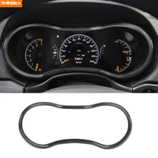 Carbon Fiber Dashboard Instrument Box Cover Trim For Jeep Grand Cherokee 2014-20