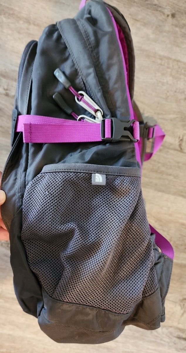 north face backpack grey and purple The Women's Recon It features a women The North Face Borealis Pink