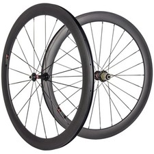 50mm Clincher Carbon Wheels 291 Hub Carbon Road Bike Cycling Touring Wheelset 