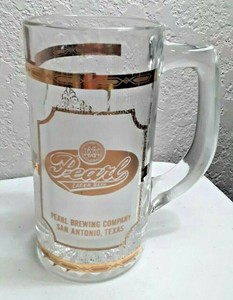 vintage pearl beer glasses