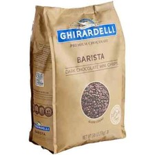 Ghirardelli Barista Dark Chocolate 10M Baking Chips 5lb.