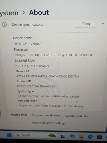 Lenovo ThinkPad L13 GEN 1 13.3 " i5-10210u 1.6GHZ 8GB ,256GB SSD WIN 11.,SL.14 - Picture 7 of 17