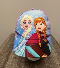 Disney's Frozen Girls Adjustable Baseball Cap Feat. Elsa and Anna Purple