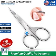 Professional Finger Toe Nail Scissors CURVED ARROW Steel Manicure Cuticle NAIL