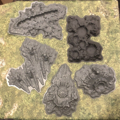 Games Workshop Warhammer 40k Moonscape Blast Craters Scenery Crater Terrain x1 A | UK