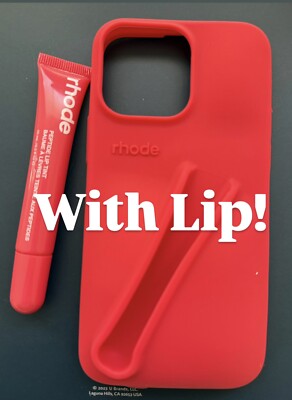 14/15 iphone pro Guava Spritz Rhode Lip Case by Hailey Bieber SHIPS NOW!