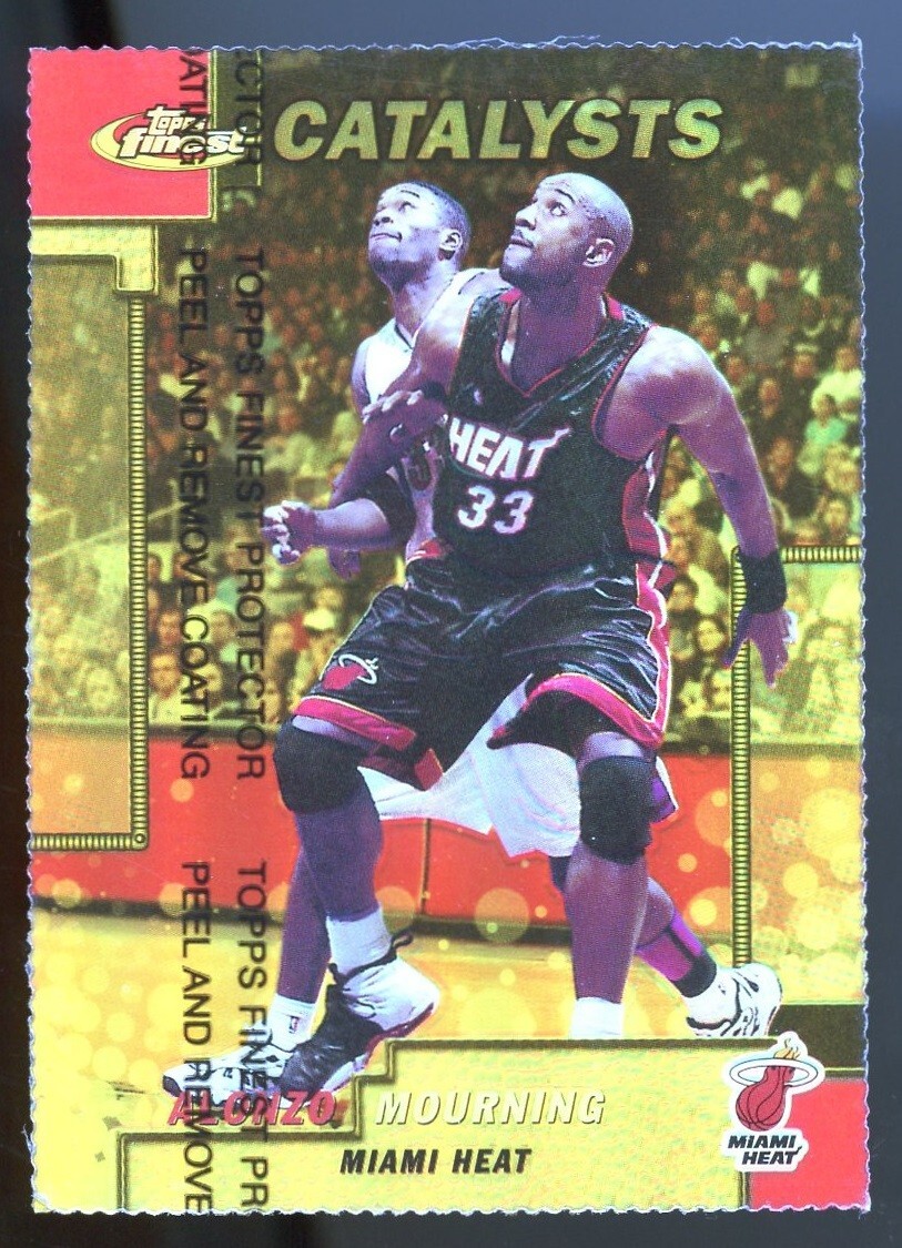 199900 Topps Finest Alonzo Mourning 237 Die Cut Gold Refractor /100