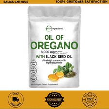 Micro Ingredients Oil of Oregano Softgels 6000mg Per Serving, 300 Count