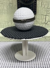 Golf Ball Treasure/keepsake Box 2 1/2” Keep Treasures Or That Keepsake Hole In 1