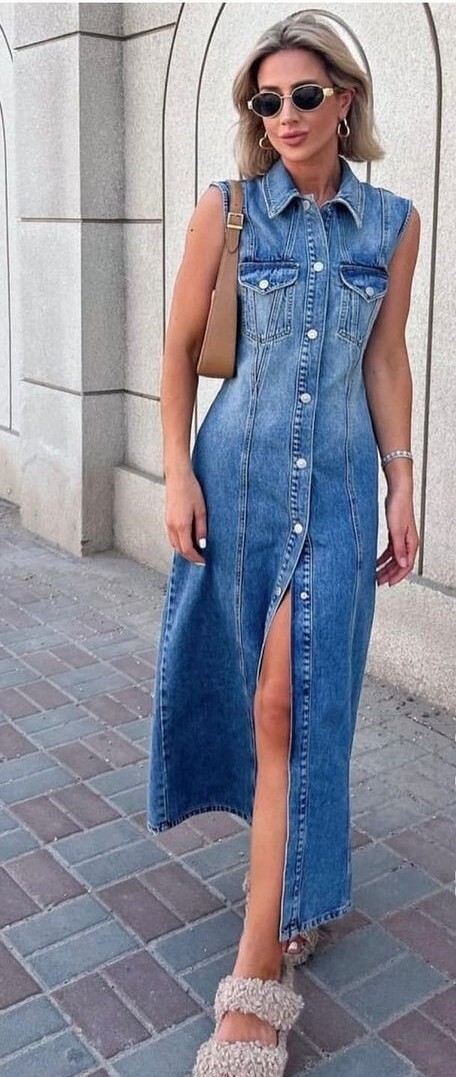 Zara Long Denim Dress BNWT Size XS UK 6-8 | eBay