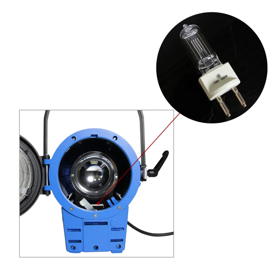 Globo de tungsteno 3 piezas 110 V 1000 W bombilla video para iluminación puntual estudio video  Foto 4 de 4