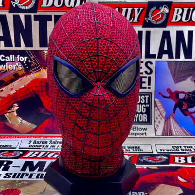 1:1 The Amazing Spider-man Andrew Garfield Cosplay Mask Prop Full 3D Texture Ver