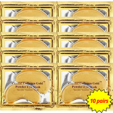 UNDER EYE PATCHES CRYSTAL COLLAGEN GEL PAD GOLD 24K FACE MASK ANTI AGING WRINKLE