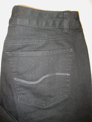 Talbots Boot Cut Stretch Womens Black Jeans Denim Size 4 x 30 Mint