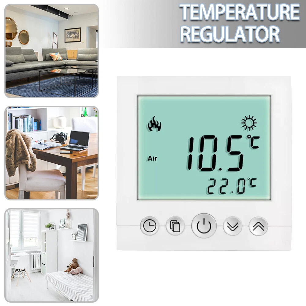 New Digital Thermostat Room Thermostat Floor Wall Heating LED Room B | eBay