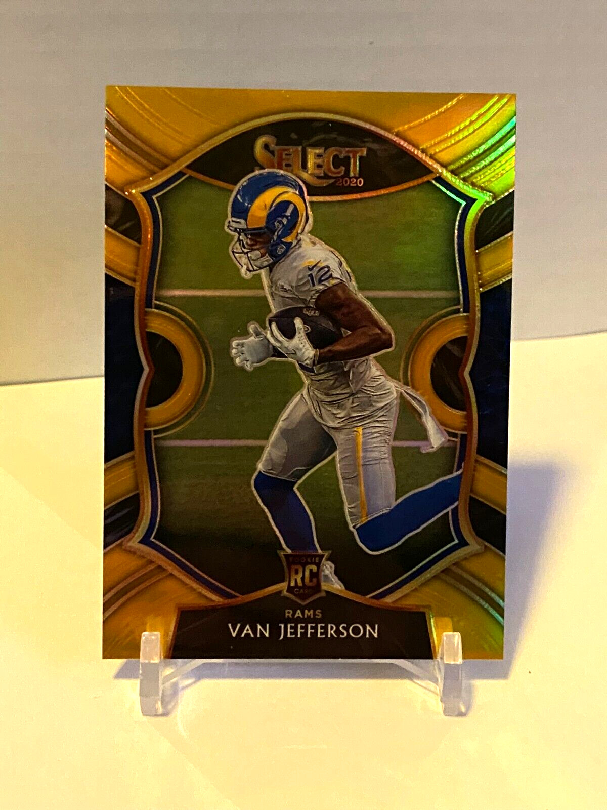 2020 Select VAN JEFFERSON #'d /10 Gold Prizm Concourse No. 71 Los Angeles Rams