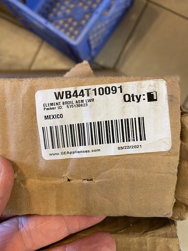 WB44T10091 GE BROILER ELELMENT