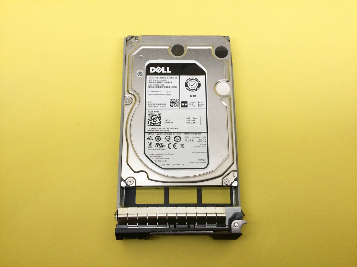 M40TH Dell 8TB 7.2K SAS 12Gbps 3.5 M40TH Dell 8TB 7.2K SAS 12Gbps 3.5