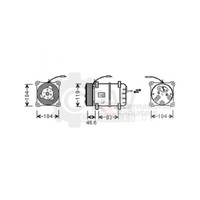 Kompressor Klimaanlage Passend FüR Volvo V70 I P80_ 875 876 C70 Ls