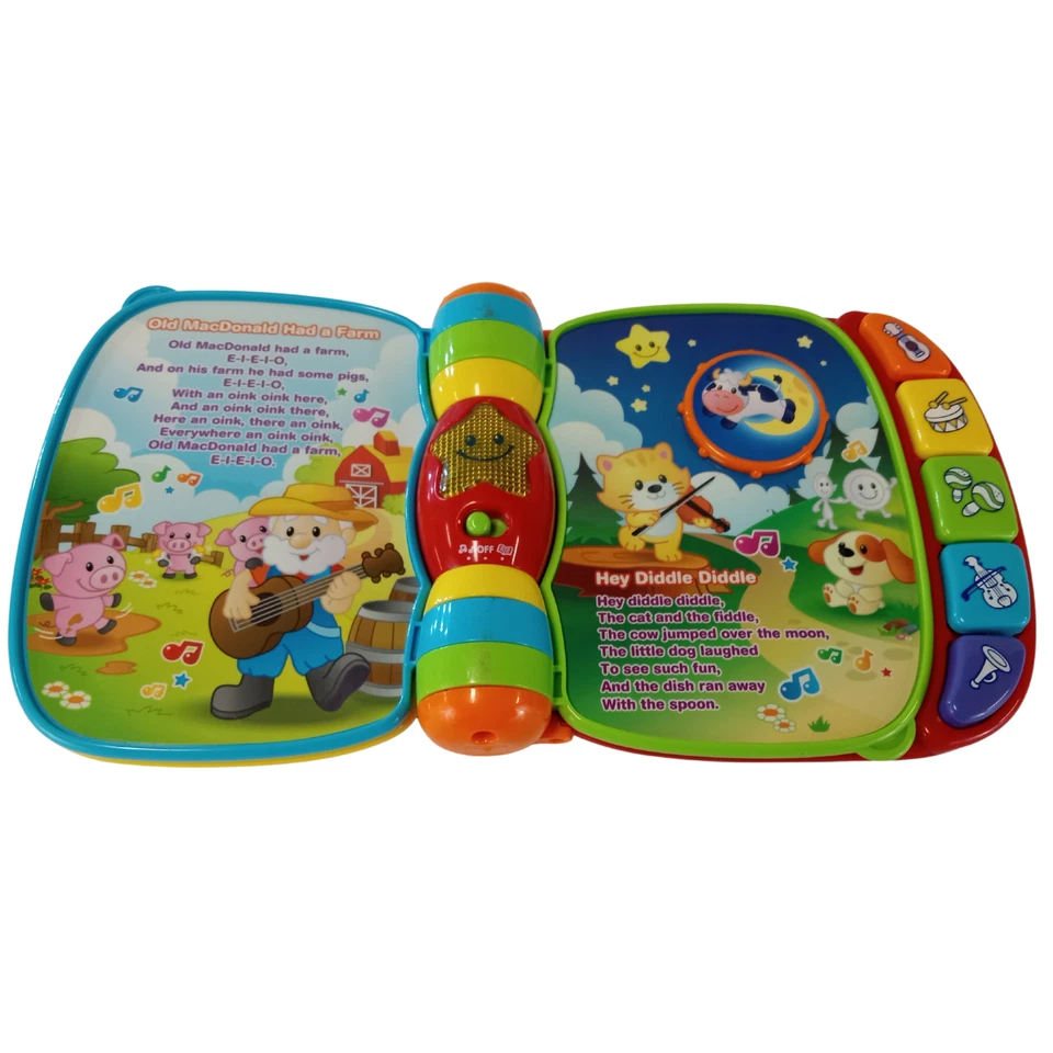 VTech Musical Rhymes Book Interactive Learning Toy - Image 4 of 4