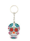 Vintage Human Skull #2 Keyring Keychain — photo 1