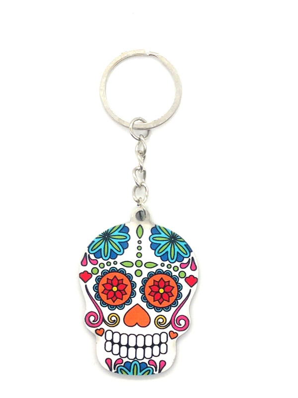Vintage Human Skull #2 Keyring Keychain