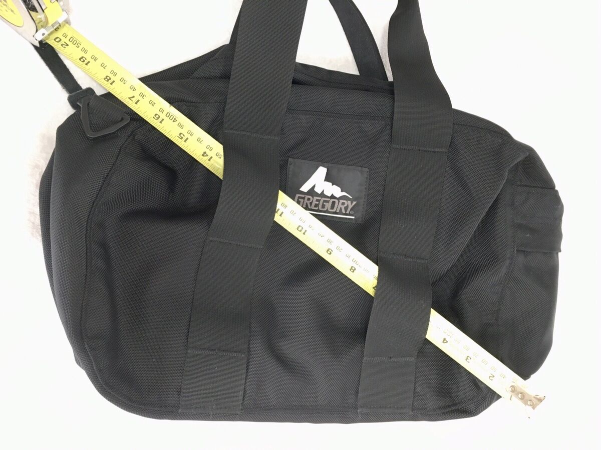 Vintage GREGORY Black Duffle Zip Bag XS Luggage USA Nonslip Vintage GREGORY Black Duffle Zip Bag XS Luggage USA Nonslip