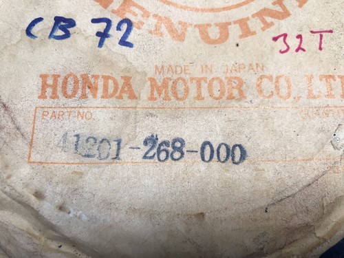 HONDA CB72 FINAL DRIVEN REAR SPROCKET ( 32T ) / NOS - Picture 12 of 12