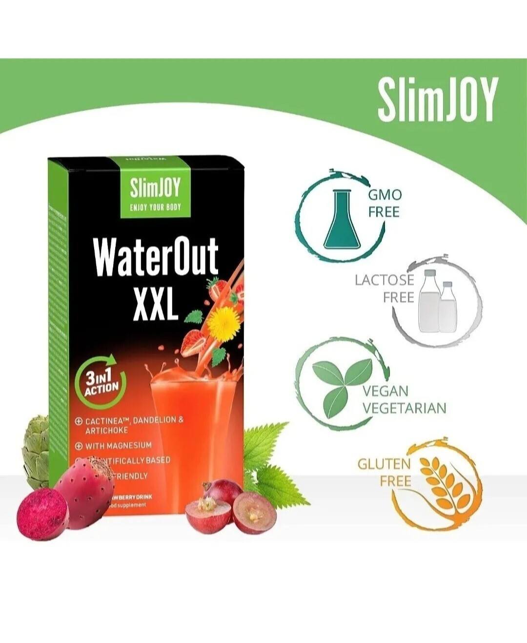 SLIMJOY Fat Burning WATEROUT XXL -- FLUSH TOXINE BANISH AUFBLÄHUNGEN BRANDNEU IN VERPACKUNG