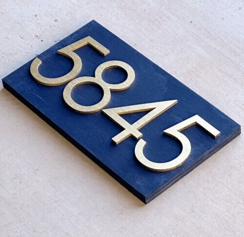 House Numbers, Address Numbers, Modern House Numbers, Personalized Wood Sign01 - Picture 2 of 11