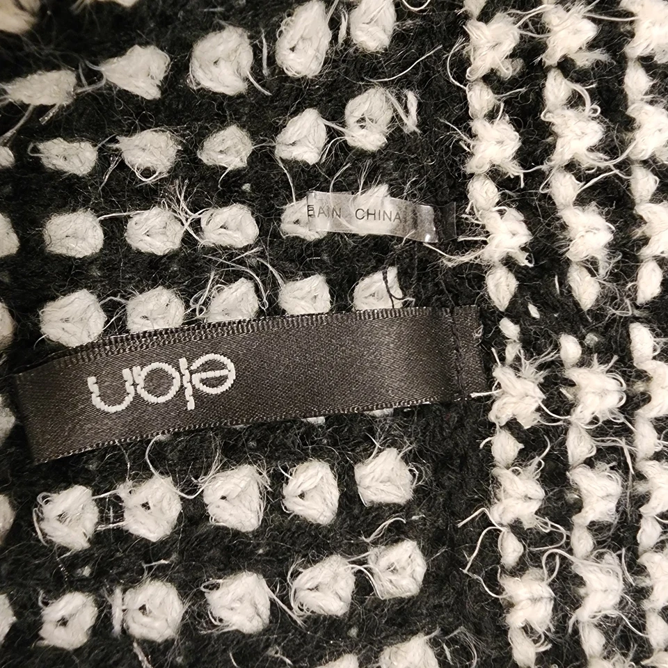 Cárdigan suéter delantero abierto Elan grueso tejido bolsillos manga larga para mujer talla M Foto 4 de 4