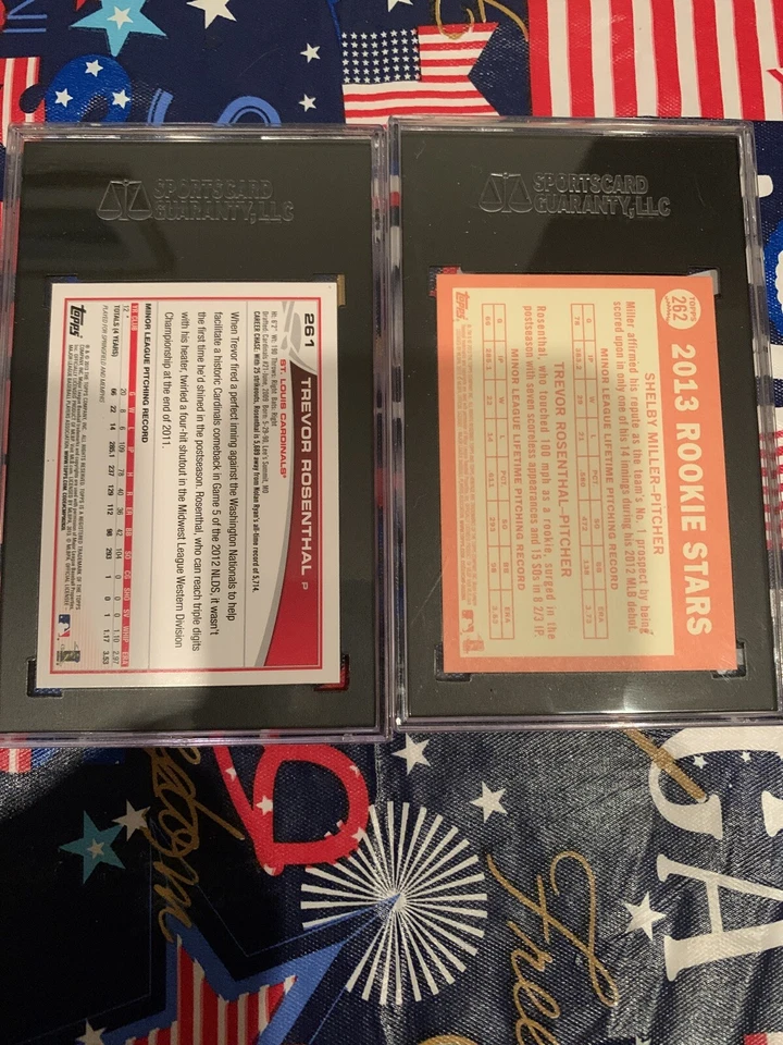 Trevor Rosenthal Cardinals RC Rookie SGC Graded Lot Of 2   — 第 4/4 张图片