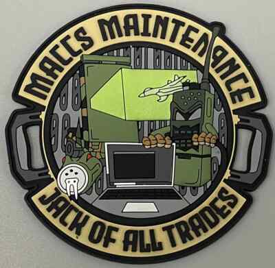 MARINE CORPS MACCS MARINE AIR COMMAND CONTROL SYSTEMS HOOK & LOOP PVC PATCH
