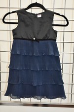 Gymboree Designer Blue Black girls Fancy dress Size 5 On Sale