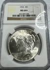 1923   Peace US Silver Dollar,    MS64+ by NGC,    a SUPERB looking coin!!!!