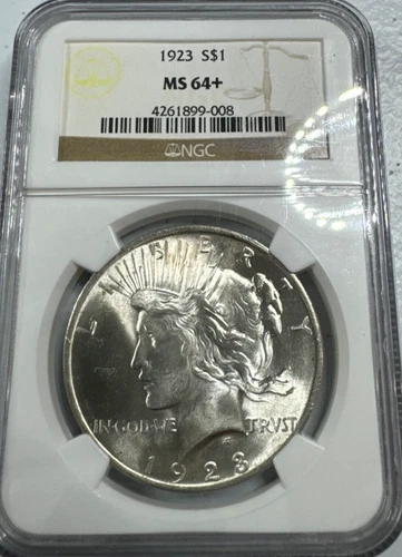 1923   Peace US Silver Dollar,    MS64+ by NGC,    a SUPERB looking coin!!!!