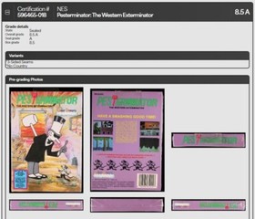 Pesterminator the Western Exterminator NES Factory Sealed WATA Grade 8.5 A Rare