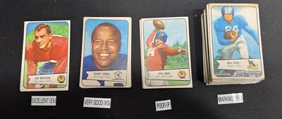 1954 Bowman Football Cards 1-128 (P-NM) - You Pick - Complete Your Set