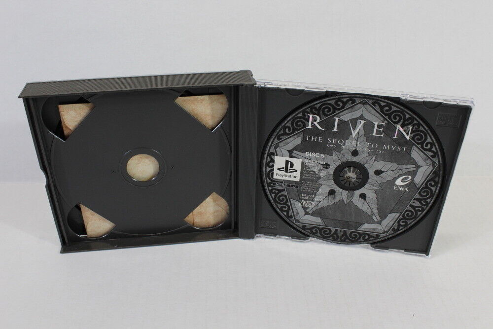 RIVEN The Sequel to Myst Complete Disc 1 2 3 4 5 PS1 PS RIVEN The Sequel to Myst Complete Disc 1 2 3 4 5 PS1 PS