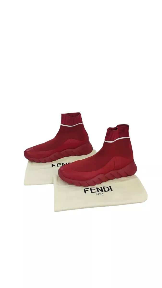Fendi top red sneakers