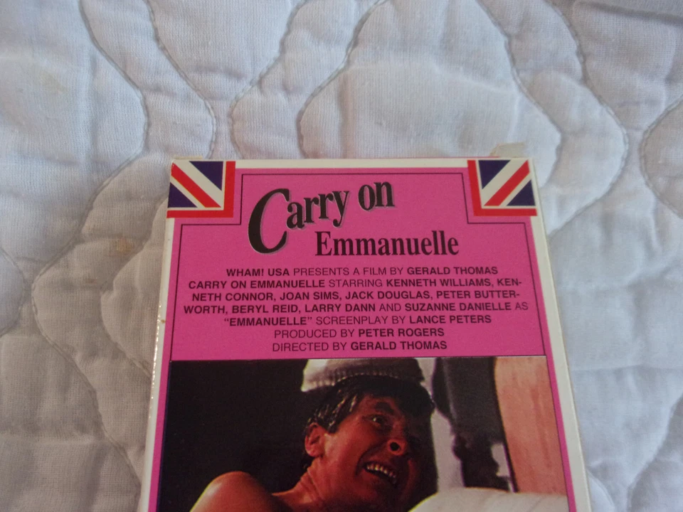 CARRY ON EMMANUELLE VHS BRIT COMEDY SUZANNE DANIELLE BERYL REID KENNETH WILLIAMS - Image 3 of 4