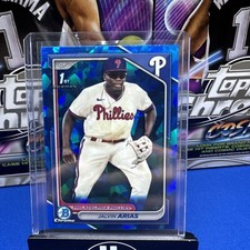 JALVIN ARIAS 2024 BOWMAN CHROME SAPPHIRE RC 1ST BOWMAN RC #BCP-226 PHILLIES