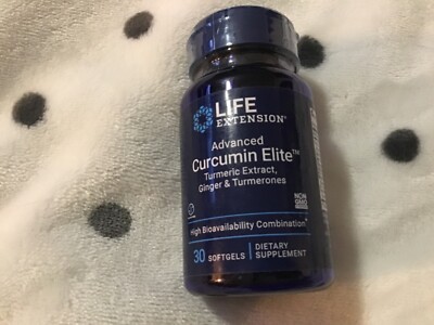 Life extension advanced curcumin elite 30 capsules new 9/2023