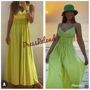 ZARA NEW LONG DRESS WITH DRAWSTRING 