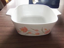CORNINGWARE Rosemary Tulips 1.5L Casserole A-1 1/2-B No Lid