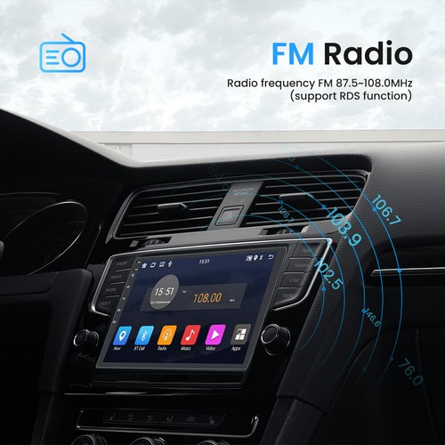 9'' Android 13 Car Stereo Radio Bluetooth WiFi GPS AUX Input FM Video MP5 Player - Picture 7 of 17