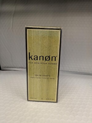 KANON 3.3 Oz / 100 ML  E D T Spray for Men By Kanno  NIB SEALED OLD FORMULA REAR